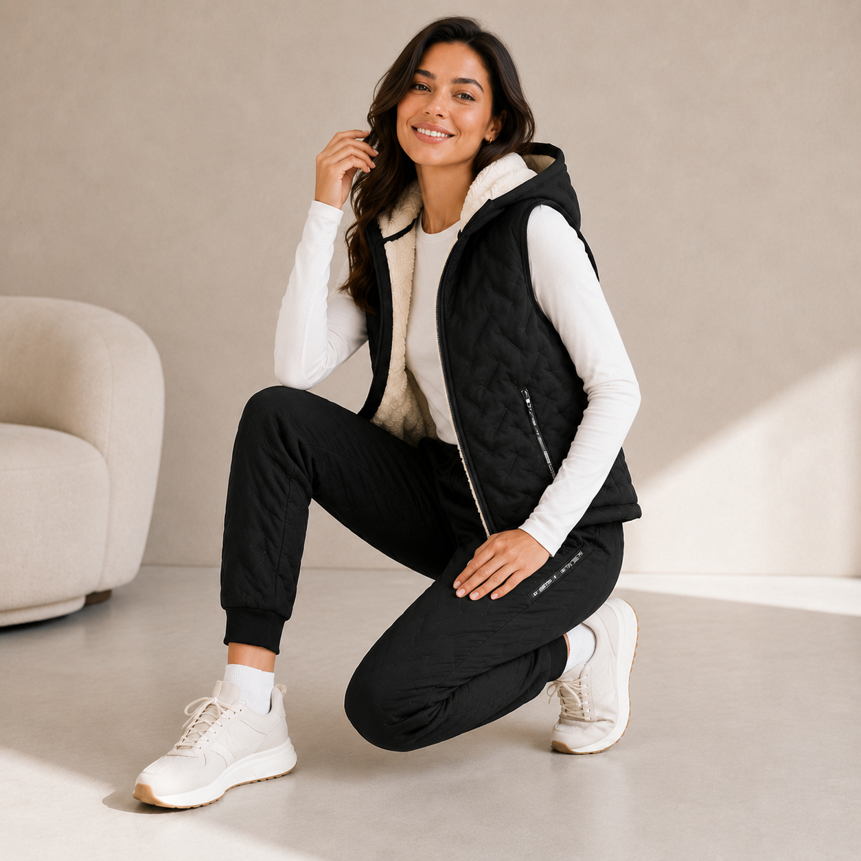 Colete Térmico Confort Size Premium - Fleece Quentinho com Zíper
