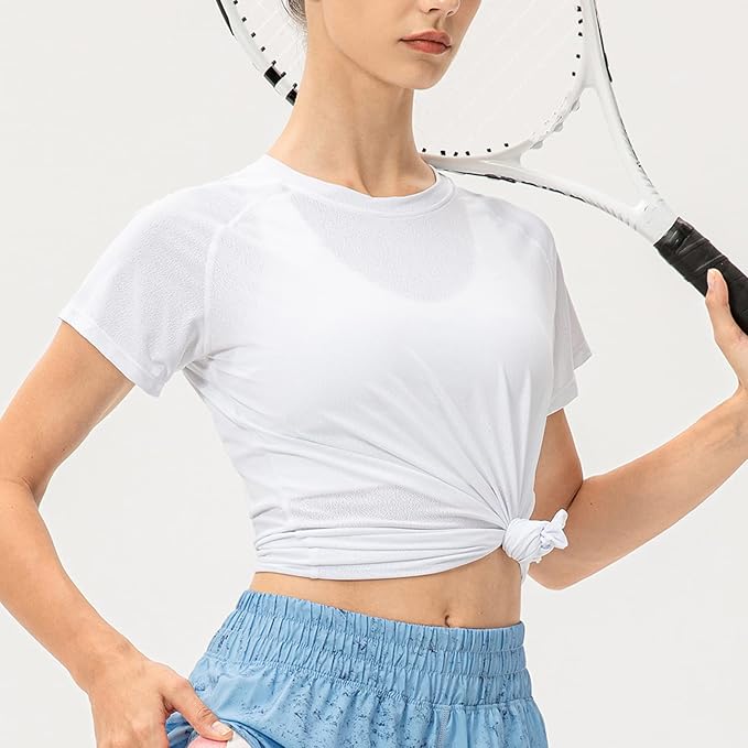 Camiseta Esportiva Feminina FlexMove - Ultra-leve e Respirável