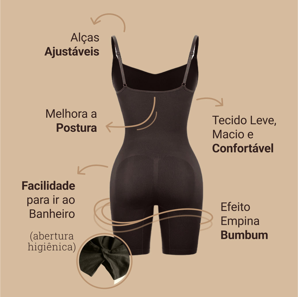 Body Modelador Up Shaper - Compre 1 Leve 2 + Brinde Calcinha Modeladora