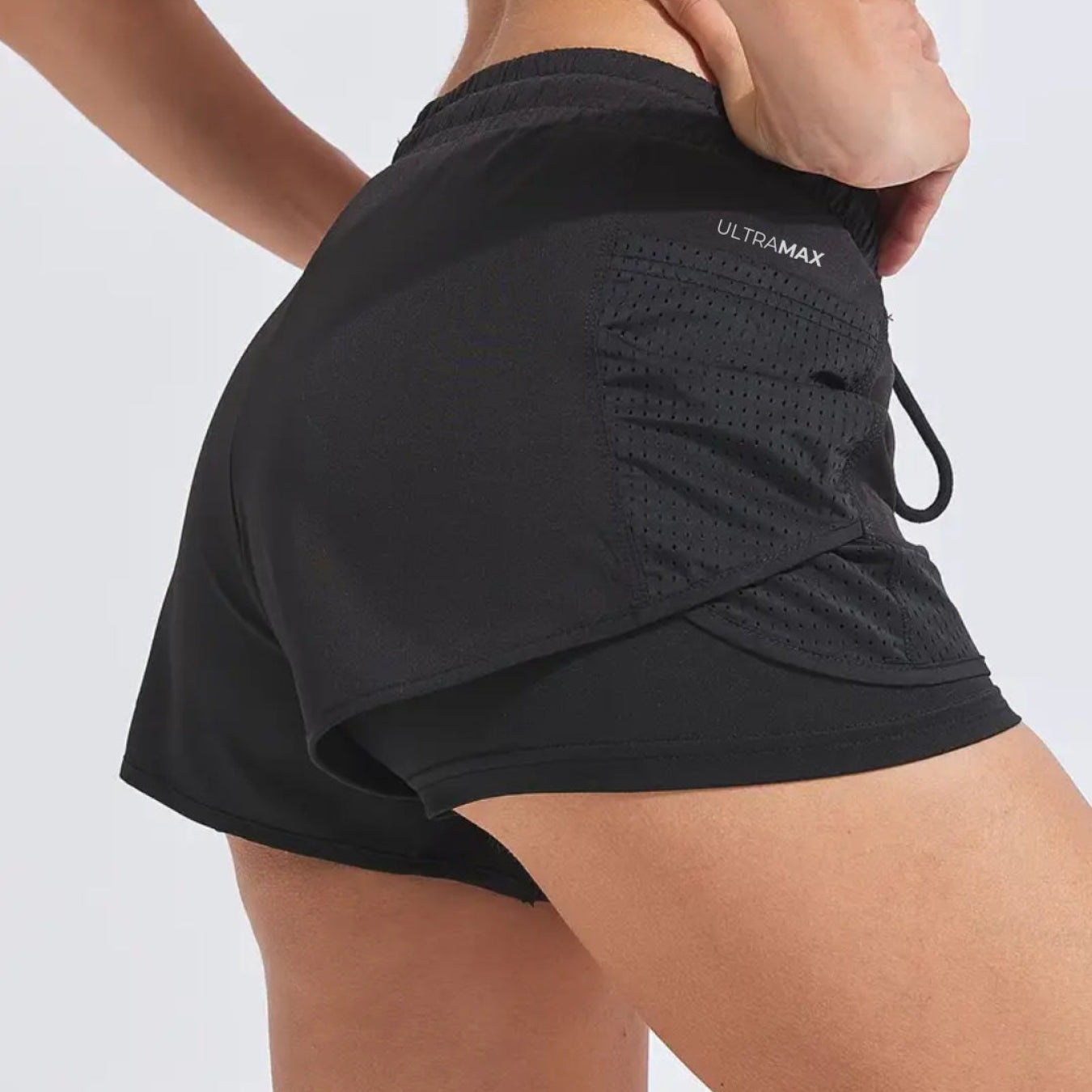 Short Esportivo Performance UltraFit - Dupla face, Leve, Respirável e com Bolsos | Compre 1 LEVE 2