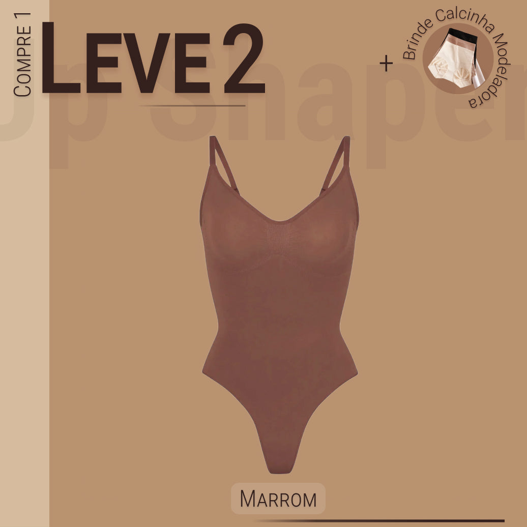 Body Modelador Up Shaper - Compre 1 Leve 2 + Brinde Calcinha Modeladora