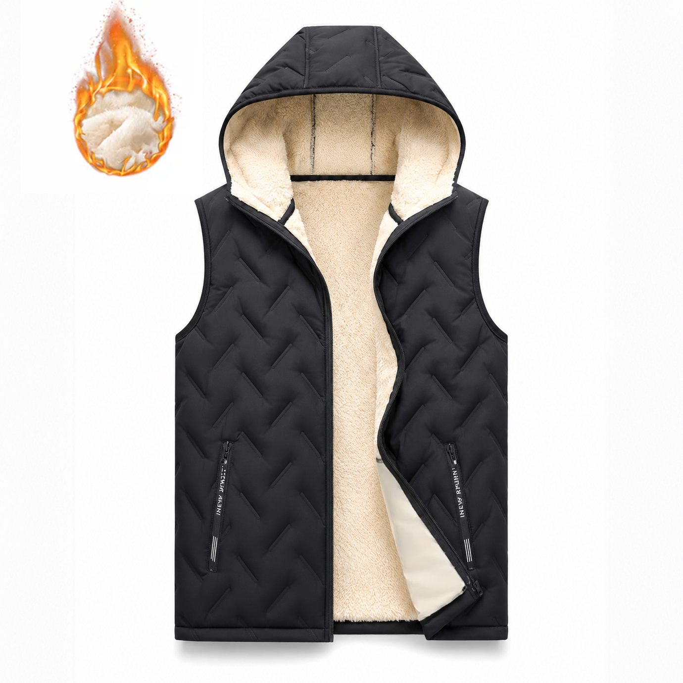 Colete Térmico Confort Size Premium - Fleece Quentinho com Zíper