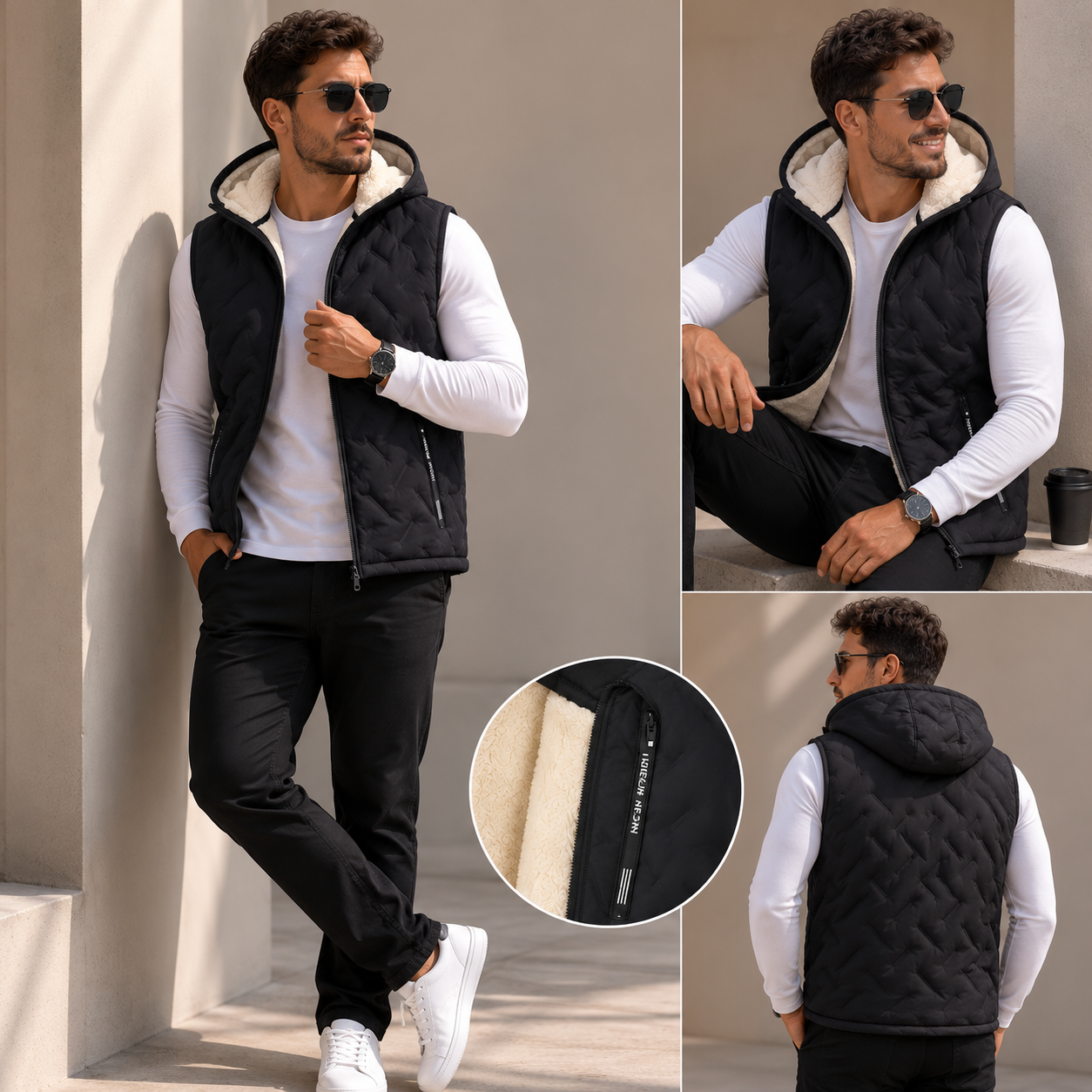 Colete Térmico Confort Size Premium - Fleece Quentinho com Zíper