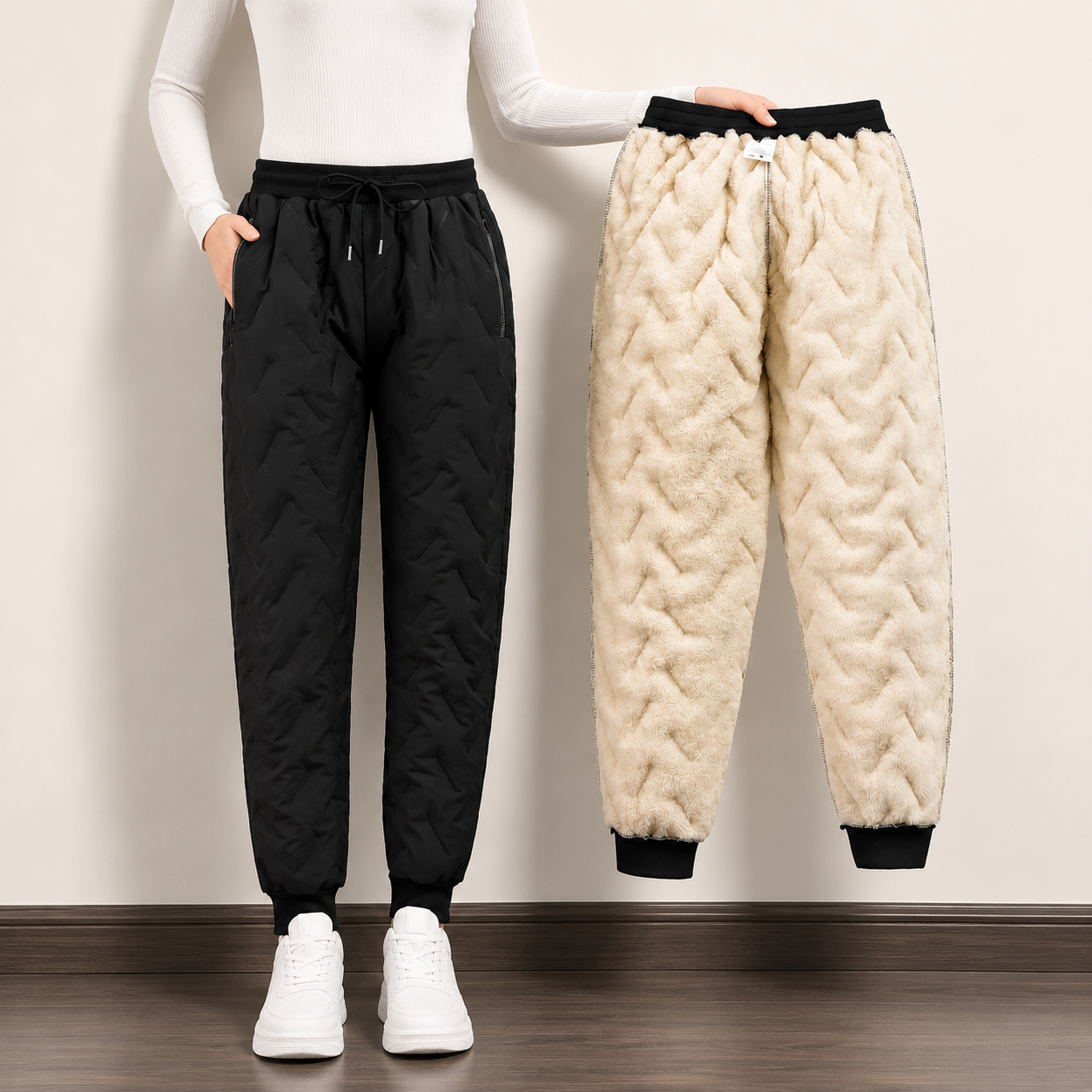 Conjunto Térmico Colete + Calça Impermeável Confort Size Premium - com Forro de Lã | + Meia Térmica de Brinde