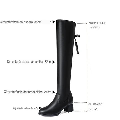 Bota Feminina Cano Longo - Confort