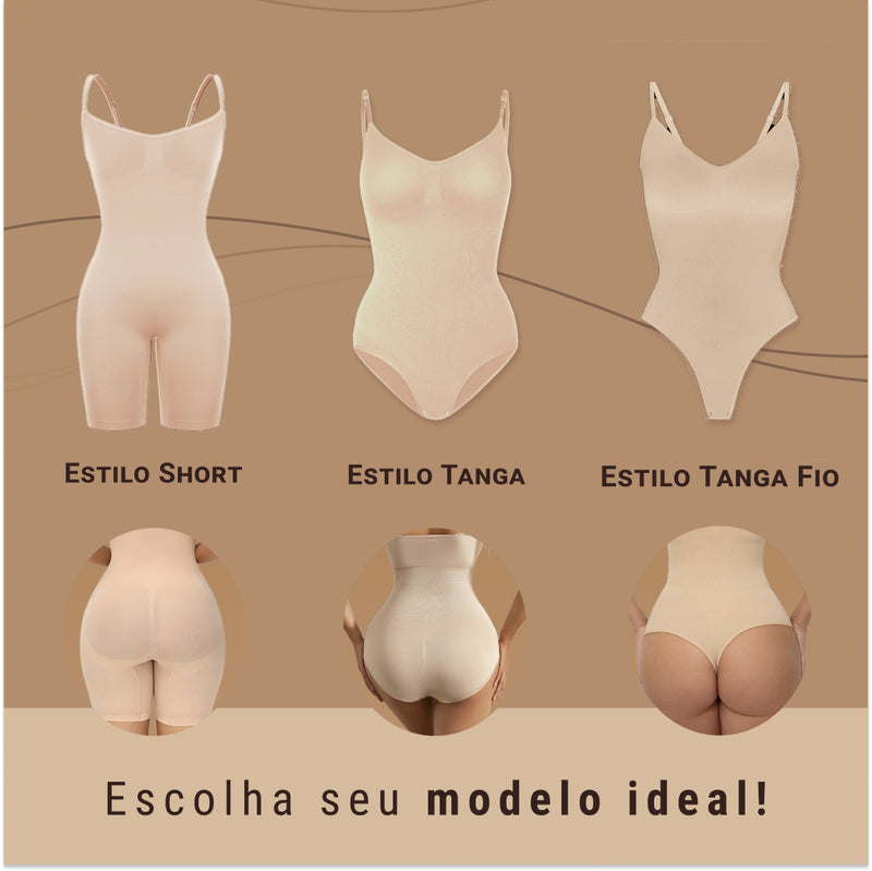 Body Modelador - Up Shaper - Compre 1 Leve 2 + Brinde Calcinha Modeladora (Tanga / Fio)