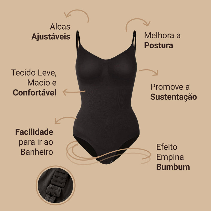 Body Modelador - Up Shaper - Compre 1 Leve 2 + Brinde Calcinha Modeladora (Tanga / Fio)