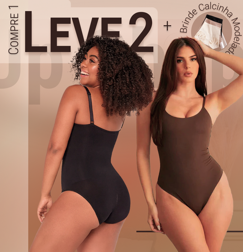 Body Modelador - Up Shaper - Compre 1 Leve 2 + Brinde Calcinha Modeladora (Tanga / Fio)