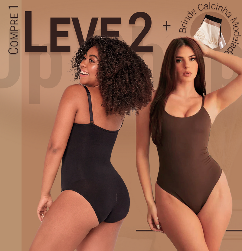 Body Modelador - Up Shaper - Compre 1 Leve 2 + Brinde Calcinha Modeladora (Tanga / Fio)