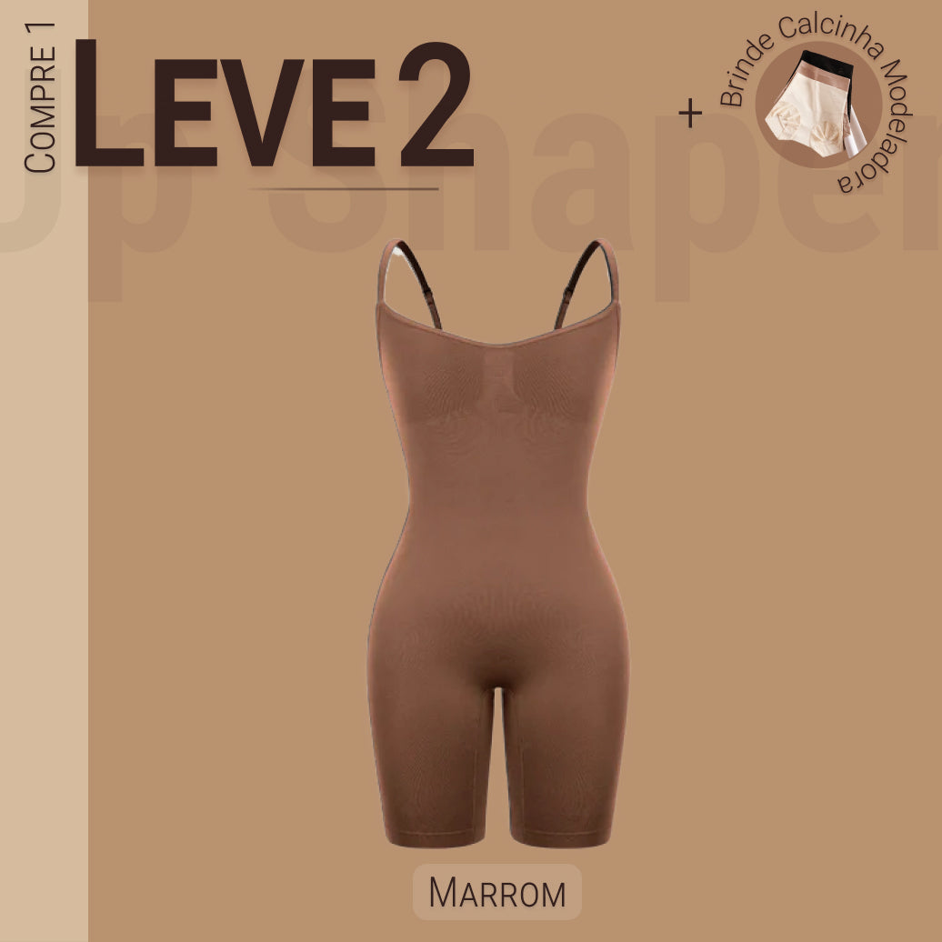 Body Modelador Up Shaper - Compre 1 Leve 2 + Brinde Calcinha Modeladora