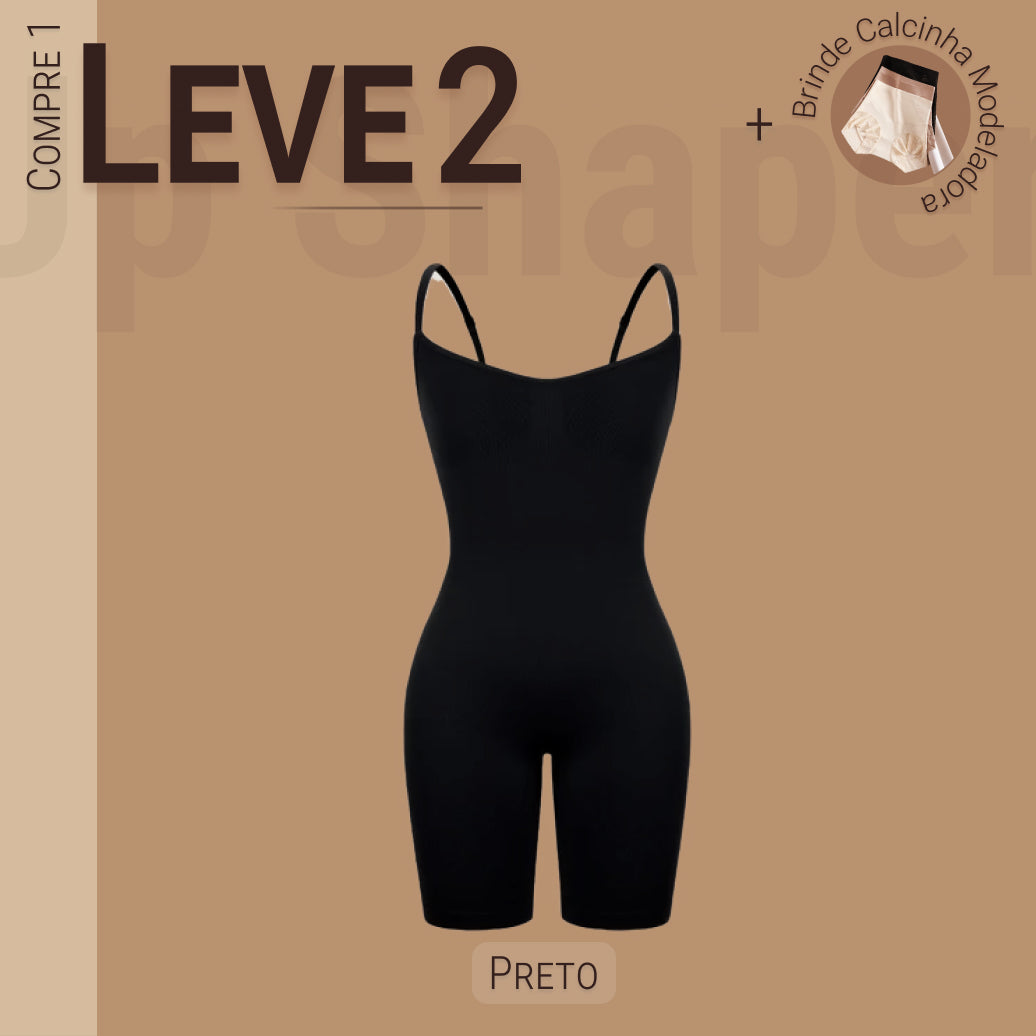 Body Modelador Up Shaper - Compre 1 Leve 2 + Brinde Calcinha Modeladora