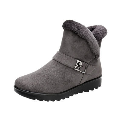 Bota Feminina  Cano Curto Cinza Frio Belevita 