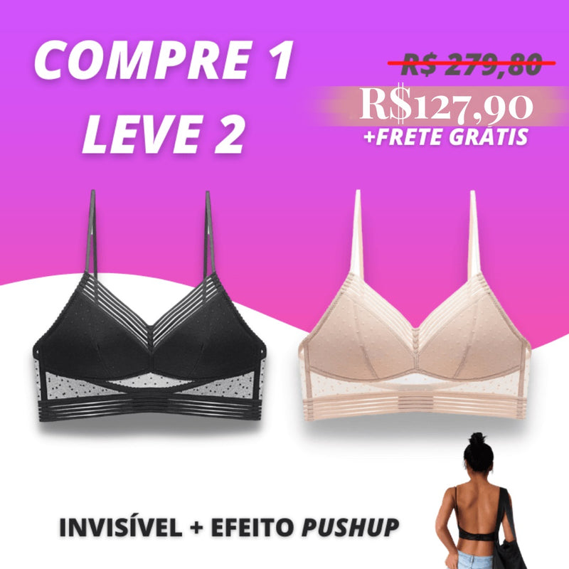 Sutiã Invisível Confort Bella - Compre 1 Leve 2